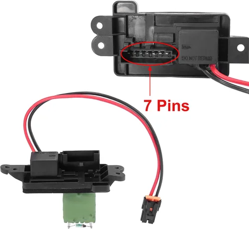 Miniatura 6 de X AUTOHAUX 22807121 Reemplazo del resistor del motor del ventilador del ventilador del coche para Chevrolet Trailblazer 2002-2009