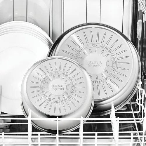 Miniatura 9 de Tefal Ingenio Preference ON - Juego de cacerolas, 7 piezas, apilable, mango extraíble, ahorro de espacio, antiadherente, inducción, acero