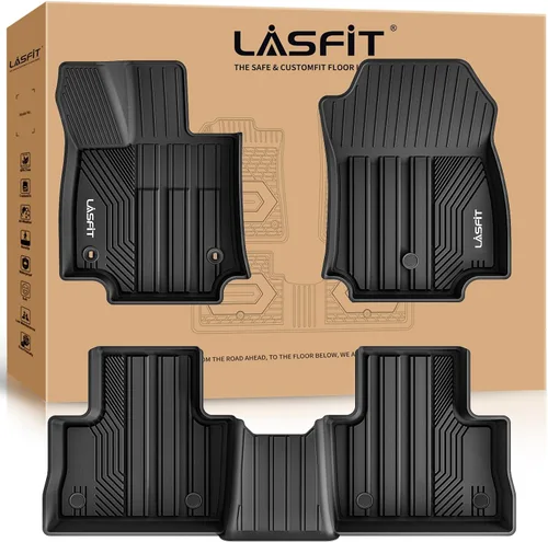 Miniatura 50 de LASFIT Alfombrillas de piso para Toyota Tacoma 2008-2011 Cabina de Acceso Transmisión Automática, Forro de Piso de Ajuste Personalizado para Todo