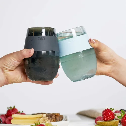 Miniatura 10 de HOST Vaso refrigerante para congelar vino, de plástico de doble pared, con aislamiento de doble pared, con gel de congelación, copas de vino