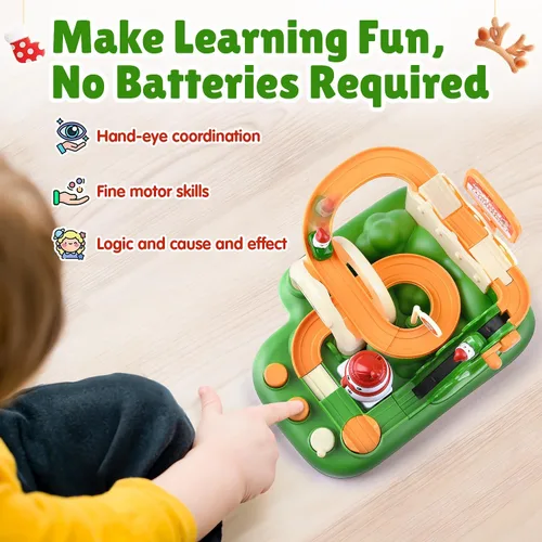 Miniatura 2 de Regalo de Navidad para Niño y Niña de 3 Años - Pista de Carreras de Autos Magnética para Niños Pequeños, Juguetes Educativos Stem para Nietos