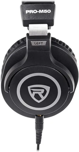 Miniatura 6 de Rockville PRO-M50 - Auriculares de estudio con cable de bobina desmontable, estuche+almohadilla extra para los oídos, plata, mediam