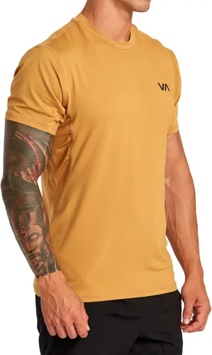 Miniatura 2 de RVCA Camiseta deportiva de manga corta con cuello redondo para hombre