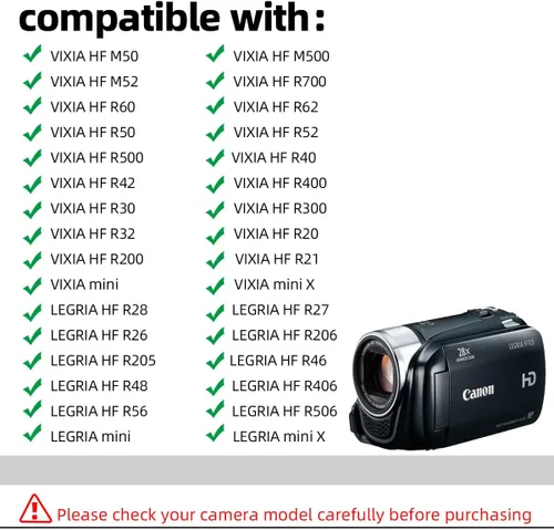 Miniatura 3 de Glorich Adaptador de corriente alterna de repuesto CA-110 para Canon VIXIA HF M50, M500, R60, R50, R500, R40, R400, R300, R20, R200, VIXIA Mini