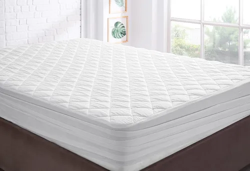 Miniatura 6 de YATAS BEDDING Perle - Protector de colchón acolchado, lavable a máquina y de fácil cuidado, protección y comodidad superiores, parte superior