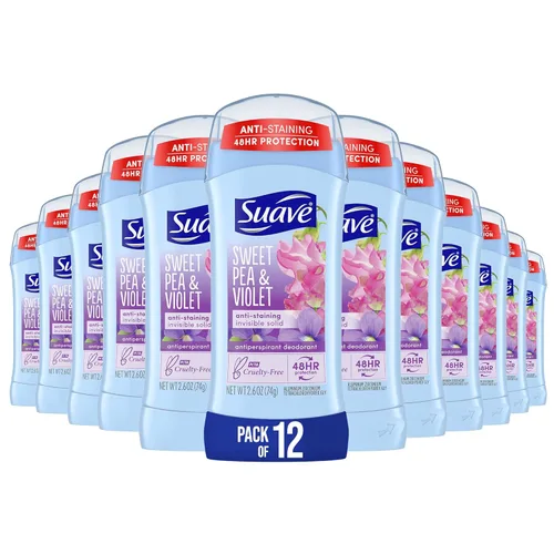 Miniatura 12 de Suave Desodorante antitranspirante para mujeres, desodorante invisible para las axilas, protección contra olores y humedad, aloe y agua de rosas
