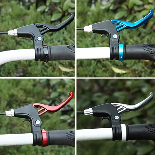 Miniatura 4 de Lomodo 4 accesorios de freno de bicicleta que incluyen 2 manillares V-Brake de aleación de aluminio (0.9 in de diámetro) y 2 cables de freno