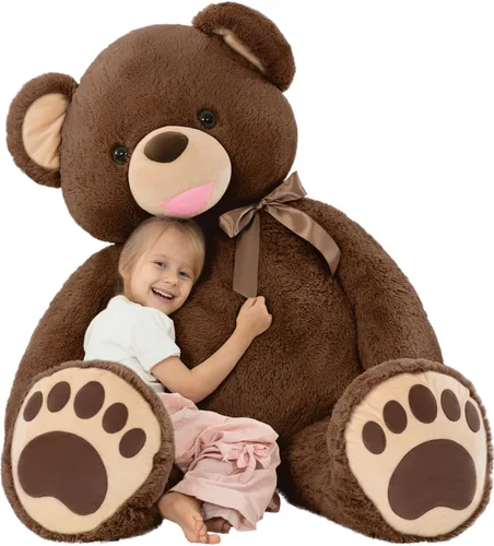 Miniatura 33 de Tezituor Oso de Peluche Marrón Beige de 24 Pulgadas - Juguetes de Oso de Peluche para Niños y Niñas