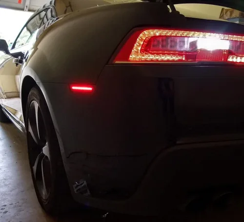 Miniatura 6 de Camaro - Kit de luces LED para 2010 2011 2012 2013 2014 2015 Chevy Camaro lente transparente rojo/ámbar LED giro lateral siganl lámparas de marcador