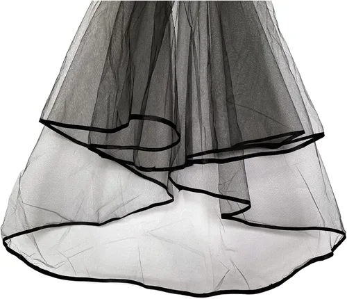 Miniatura 4 de Wedding Bridal Veils, Women Simple Tulle Cathedral Veils for Bachelorette Party and Wedding Hen Party W-V-1
