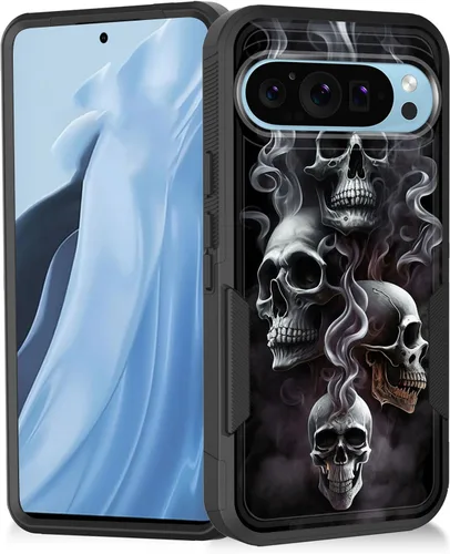 Miniatura 31 de Funda para Pixel 7a, resistente de doble capa híbrida de policarbonato duro de goma suave a prueba de golpes para Google Pixel 7A 6.1 pulgadas