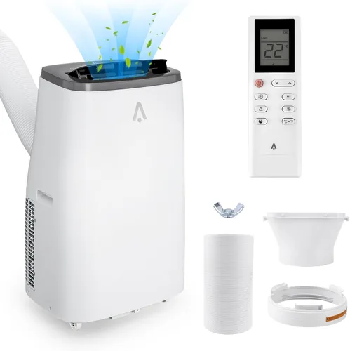 Miniatura 7 de Jojoka Aire acondicionado portátil con control remoto, acondicionador portátil de 8000 BTU para habitación, dormitorio, oficina con unidad de CA