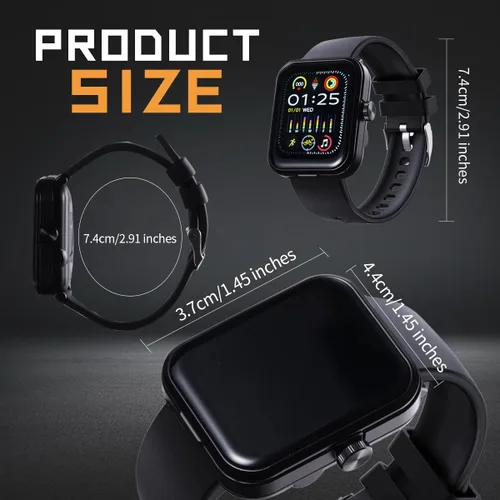 Miniatura 2 de Reloj inteligente con auriculares, pantalla HD de 1.85 pulgadas para hombres, reloj Bluetooth 2 en 1 con monitor de sueño, frecuencia cardíaca