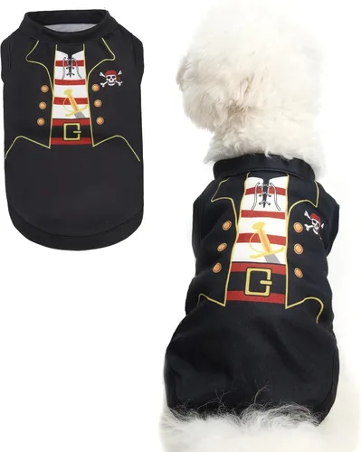 Miniatura 34 de BINGPET Camisas de Perro Policía, Camiseta de Perro Suave de Algodón, Traje Transpirable y Ligero para Perro Camiseta Sin Mangas Chaleco, Ropa