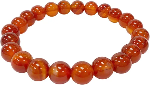 Miniatura 10 de Gem Avenue Handmade Round Bead Stretch Bracelet Unisex Natural Stone Beaded Jewelry for Men & Women, Elastic Wristband for Daily Wear