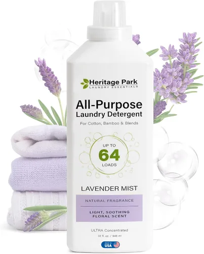 Miniatura 20 de Heritage Park - Detergente de lujo para ropa Detergente para ropa natural y enzimático probado por dermatólogos, a base de plantas, respetuoso