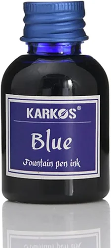 Miniatura 3 de Tinta embotellada para plumas estilográficas, azul oscuro brillante, tinta de caligrafía de 1.0 fl oz, escritura artística, dibujo, pintura, tinta