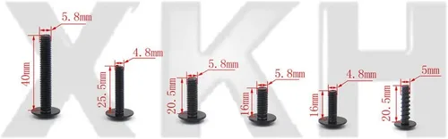 Miniatura 7 de XKH - Kit de tornillos y tornillos para carenado de motocicleta compatible con Kawasaki Ninja 250R 300 650 ZX10R negro [B00YB3Y2SS]