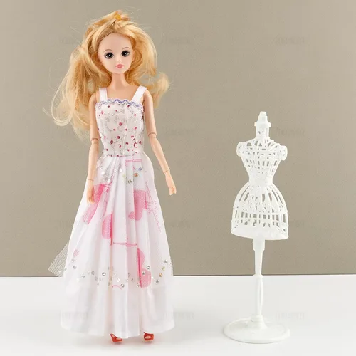 Miniatura 4 de AUEAR, Paquete de 5 formas de vestido, vestido de tela, maniquí de plástico, soporte de soporte para modelo, accesorios para vestidos