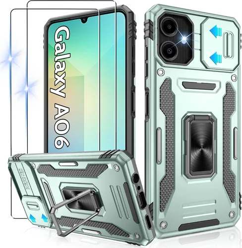 Miniatura 225 de Gritup para Samsung Galaxy S22 Funda con protectores de pantalla HD de 2 paquetes y cubierta deslizante para la cámara, protección contra caídas