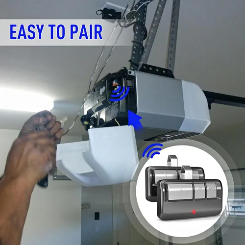 Miniatura 4 de Control remoto universal para puerta de garaje con clip para visera, para abridores de puerta LiftMaster/Chamberlain/Craftsman, adecuado para Negro