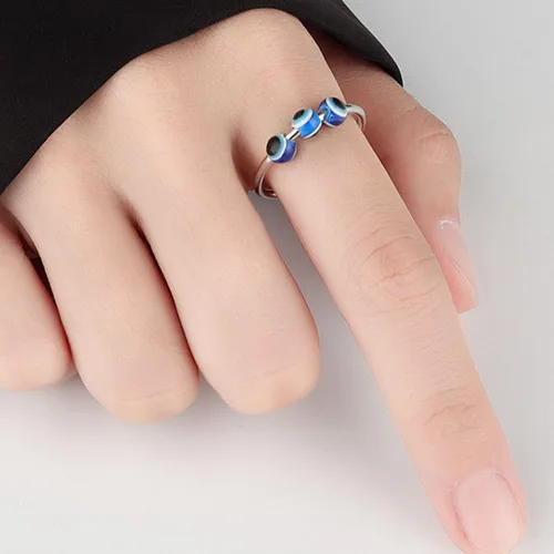 Miniatura 53 de Anillo de plata 925, anillos de plata ajustables para mujer, anillos de pulgar abiertos, anillos de circonio, anillos ajustables, anillos abiertos