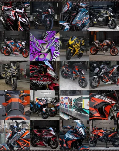 Miniatura 6 de Nuevo Kit gráfico para DUCATI Multistrada V4 S Kit gráfico completo (RL-R) (GLOSSY)