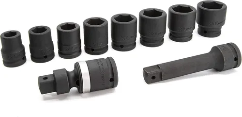 Miniatura 3 de Genius Tools Juego de dados de impacto métrico Dr. de 10 piezas 3/4" CM-610M