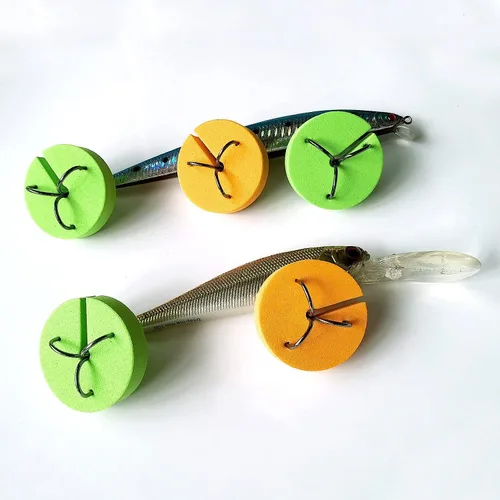 Miniatura 5 de Cubiertas de gancho de pesca, capó de gancho, protectores de gancho agudos, talla única, sin enredos, material EVA, tapas de gancho de pesca que