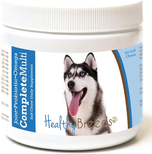 Miniatura 372 de Healthy Breeds Pug todo en uno multivitamínico suave masticable 60