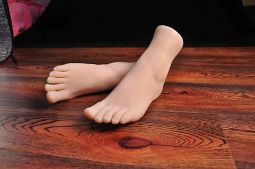 Miniatura 2 de Lifesize - 1 par de maniquí femenino de silicona para mujer, diseño de calzado, diseño con uñas