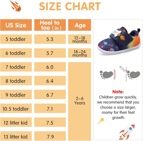 Miniatura 5 de LeIsfIt Toddler Shoes Boys Girls Shoes Little Kids Breathable Lightweight Sneakers Running Walking Tennis Non-Slip Shoes