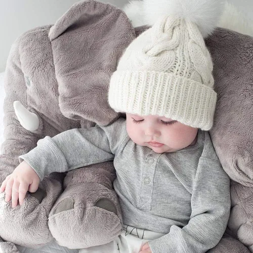 Miniatura 7 de Gorro de punto cálido de invierno para padres e hijos, para madre e hijahijo, gorro de punto familiar