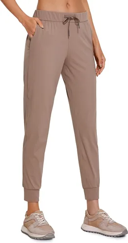 CRZ YOGA - Pantalones deportivos elásticos de 4 vías para mujer de 27 pulgadas pantalones deportivos para correr viajes descanso pantalones