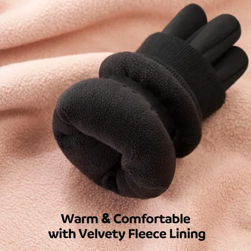 Miniatura 2 de FREETOO Winter Gloves for Women, 2022 Stylish Double Locking Thermal Running Gloves, Warm Waterproof Touchscreen Driving Gloves