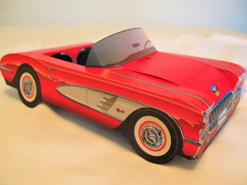 Miniatura 5 de 6 Carros de cartón clásicos para niños, caja de alimentos, bandeja de bocadillos, planificador de fiestas