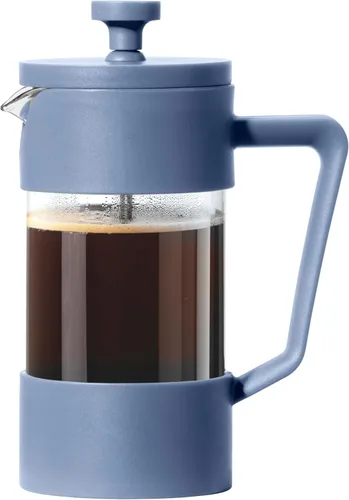 Miniatura 12 de Oggi Cafetera de prensa francesa (12 onzas) - Vidrio de borosilicato, prensa de café, prensa francesa de una taza, capacidad de 3 tazas, color negro
