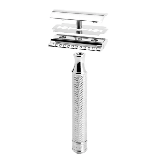 Miniatura 7 de MÜHLE Maquinilla de afeitar de seguridad tradicional R89 de doble filo (peine cerrado) Perfecta para uso diario Afeitado cerrado y suave