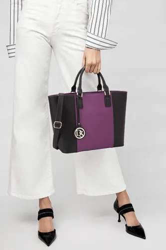 Miniatura 2 de DASEIN - Bolsa de mano para mujer, bolsa tipo bandolera, asa superior, bolsa plana para trabajar