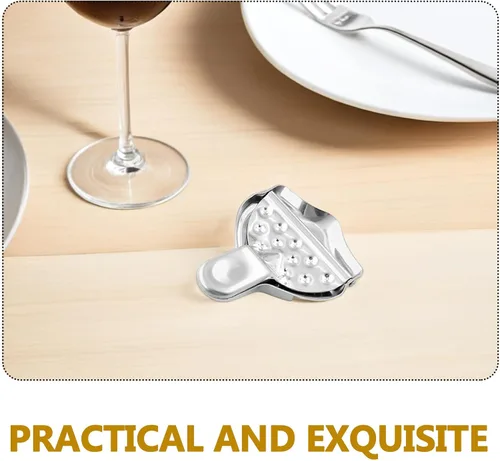 Miniatura 3 de Escariador de cítricos de acero inoxidable, exprimidor manual de prensa de limón resistente, exprimidor portátil de jugo de frutas con diseño