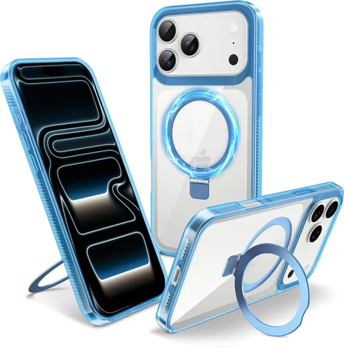 Miniatura 40 de Funda magnética para iPhone Air – [Soporte invisible integrado] [Compatible con MagSafe] [Protección contra caídas de grado militar] Cubierta