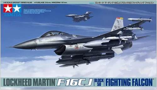 Miniatura 2 de Tamiya 61098 1/48 Kit de Modelo de Avión de Plástico Lockheed Martin F-16CJ