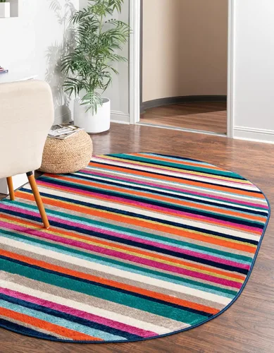 Miniatura 12 de Unique Loom Azalea Collection - Alfombra Glenn (Runner 2' 0" x 6' 0", amarillo/beige)