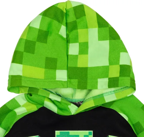 Miniatura 4 de Minecraft Sudadera con capucha de forro polar para niños pequeños a niños grandes (4-18-20)