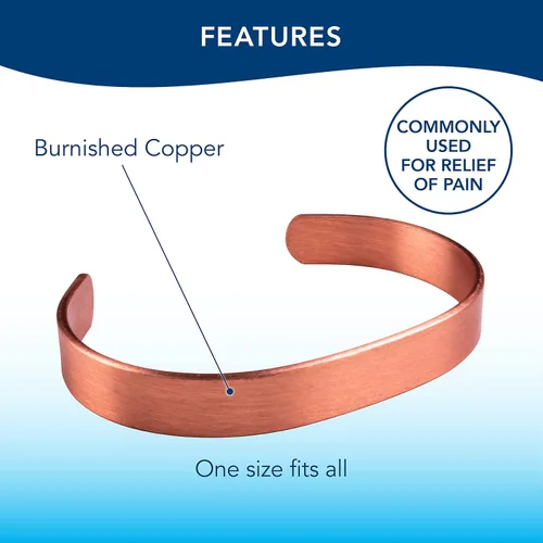 Miniatura 4 de Apex Copper Bracelet, Solid Band