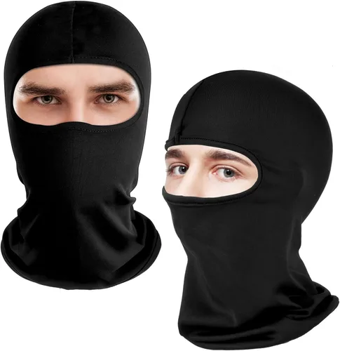 Miniatura 3 de 2 pasamontañas de esquí para hombres y mujeres, máscara ajustable para invierno, resistente al viento, pasamontañas, protección solar, transpirable