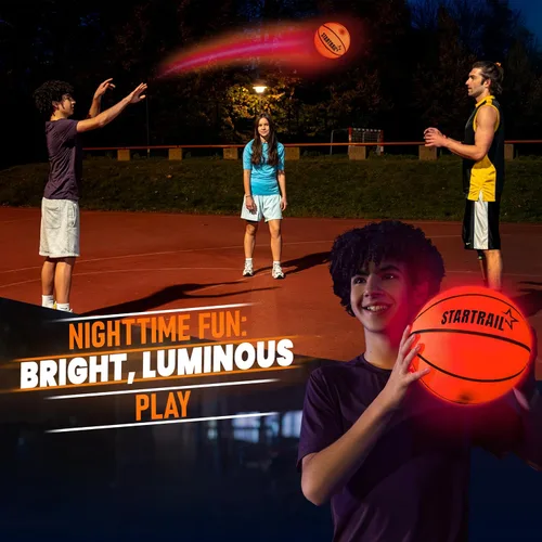 Miniatura 9 de TOMLEON Light Up Basketball Glow in The Dark Basketball LED Basketball Size 7 Glowing Basketball Ball Lighted Basketball Coolest Things