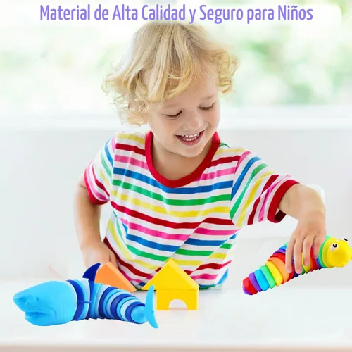 Miniatura 2 de Juguetes Sensoriales Babosa para la Ansiedad, Juguetes Sensoriales para Autismo y Alivio del Estrés, Esenciales de Viaje para Coche y Avión, Regalos