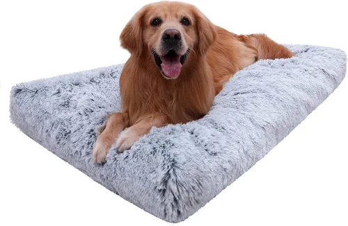 Miniatura 12 de Vonabem Alfombrilla para Jaula de Perro Grande 36 Pulgadas, Cama Lavable para Jaula para Perros Grandes y Medianos, Alfombrillas Suave de Felpa