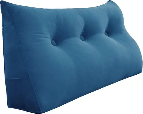 Miniatura 44 de Almohada de Cuña Engrosada de 10 libras para Cabecero Posicionador Corporal Almohada de Cuña para Cama Soporte de Respaldo Almohada Triangular